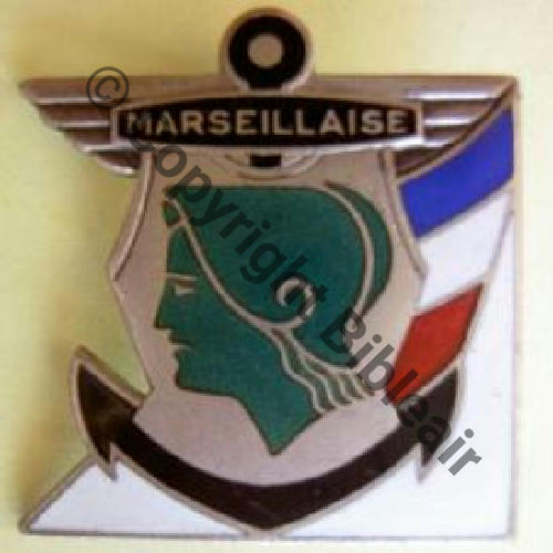 MARSEILLAISE CROISEUR Leger 2eClasse MARSEILLAISE 1937 1942 AB.P.Dep Past poinconee Dos lisse Sc.miltetedemule 43Eur02.08